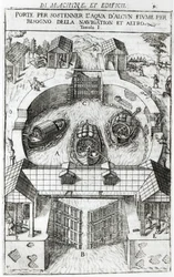 Diseño para una esclusa de canal, 1607